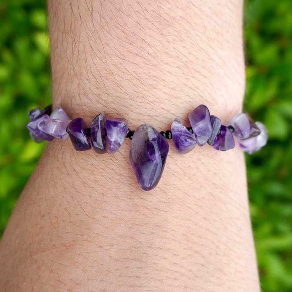 Amethyst Chip Bracelet